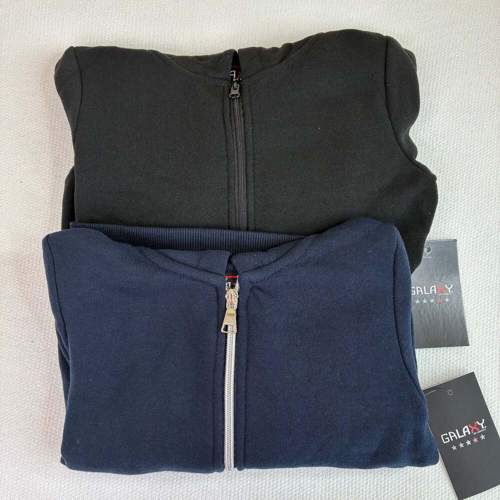 Galaxy Boys Zip Up Hoodie Sweater Bundle Black/Gray Size 6 New Bundle of 2